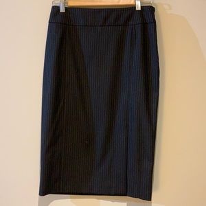 Black/Gray Pencil Skirt Pinstripe Loveliness